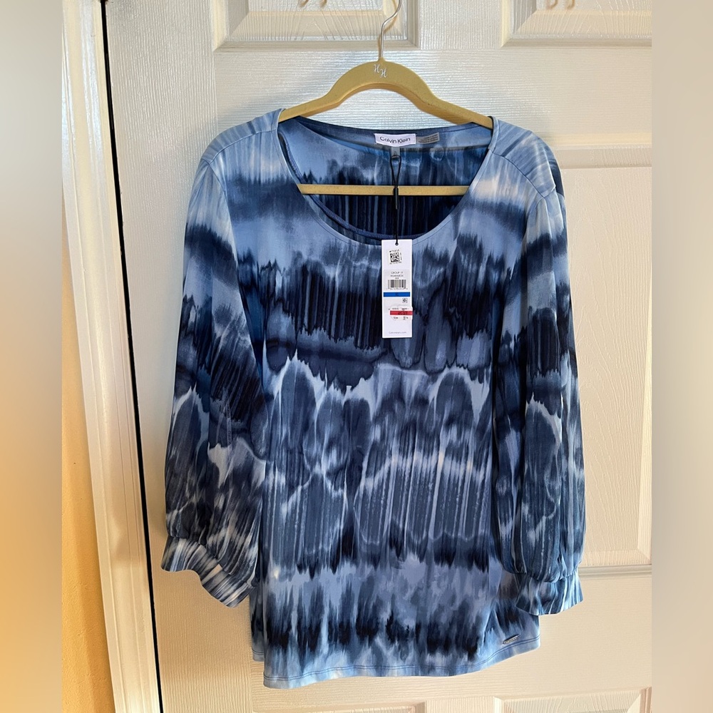 Calvin Klein Tye Dye blue pullover